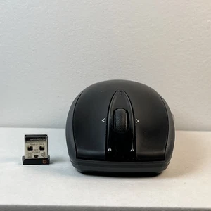 Logitech M545 Black wireless 1000 DPI Gaming Mouse Tested Working - Picture 1 of 7