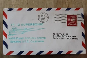 YF-12 SUPERSONIC NASA - VOLO DI PROVA #86 25 OTTOBRE 1974 EDWARDS PILOT FULTON - Foto 1 di 1