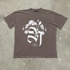 BoohooMAN Floral Grunge Graphic Baggy Oversized T-shirt Men’s Size L - Picture 1 of 3