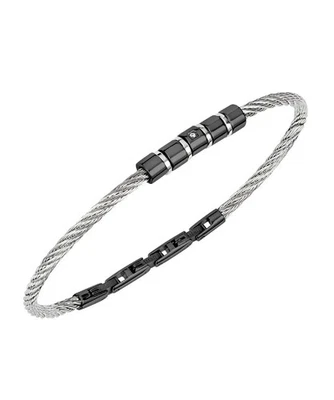 Bracciale LOOP SILVER BLACK Breil Uomo - Immagine 1 di 4