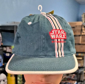 NEU Vintage Star Wars Episode 1 1999 grüne Hopkins Baseballkappe verstellbarer Rücken - Bild 1 von 9