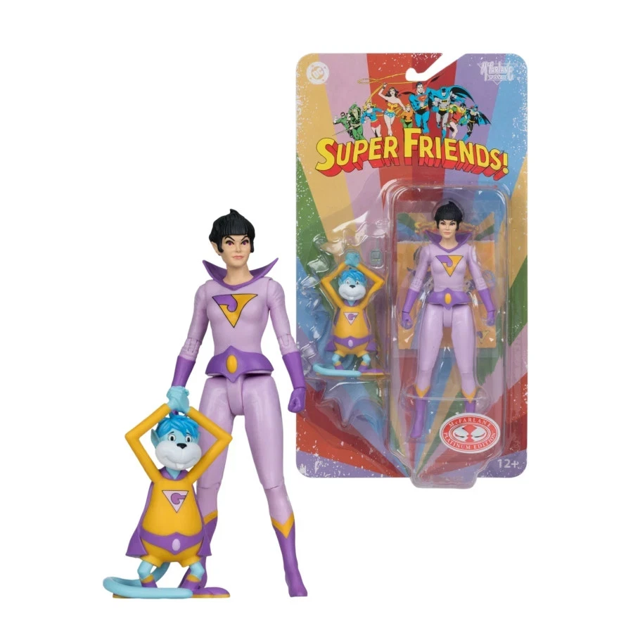 McFarlane RETRO DC SUPER FRIENDS Wonder Twins JAYNA GLEEK P.E. Chase FREE SHIP - Image 1 of 1