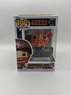 Christian McCaffrey Firmado San Francisco 49ers Sourdough Sam Funko Pop Daño Foto 1 de 4
