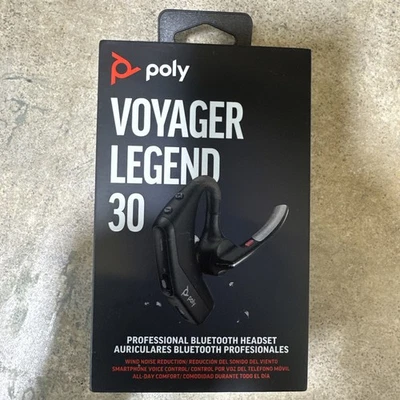 HP - Poly Voyager Legend 30 Wireless Noise Cancelling In-Ear Headset - Black - Image 1 of 4