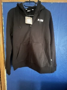 Women Black Puma Full  Zip Hoodie, - Picture 1 of 7