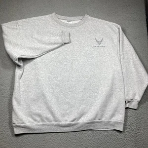 US Air Force Sweatshirt Mens 3XL Light Gray Crew Neck  Pullover Made in USA - Picture 1 of 15