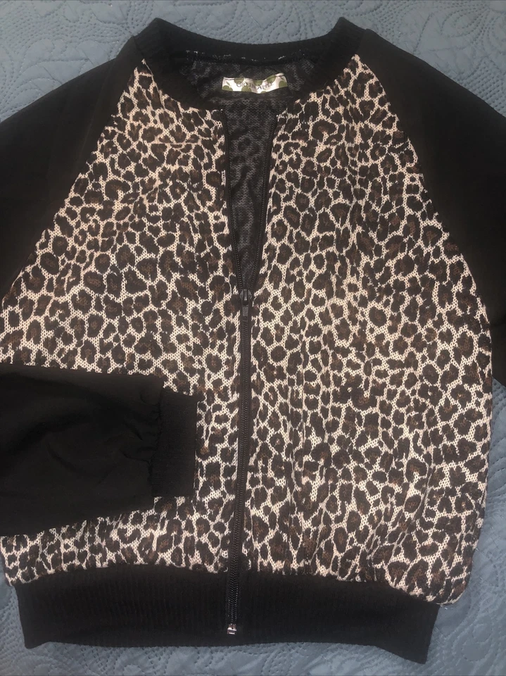 Green Apple Leopard Jacket Size XS  - Image 1 of 1