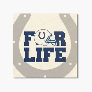 Indianapolis Colts For Life NFL Sport Square Coaster - Bild 1 von 3