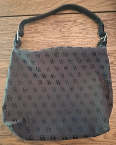 Douney & Bourke Quilt DB Signature Logo Bucket Hobo Shoulder Bag Brown Purse - Picture 1 of 12