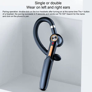 Portable Monaural  Headset Earphone Headphone Equipment High - Zdjęcie 1 z 27