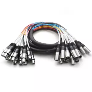 Seismic Audio - 12 Channel XLR Snake Cable - 10 Feet Long - Pro Audio Snake for - Picture 1 of 12