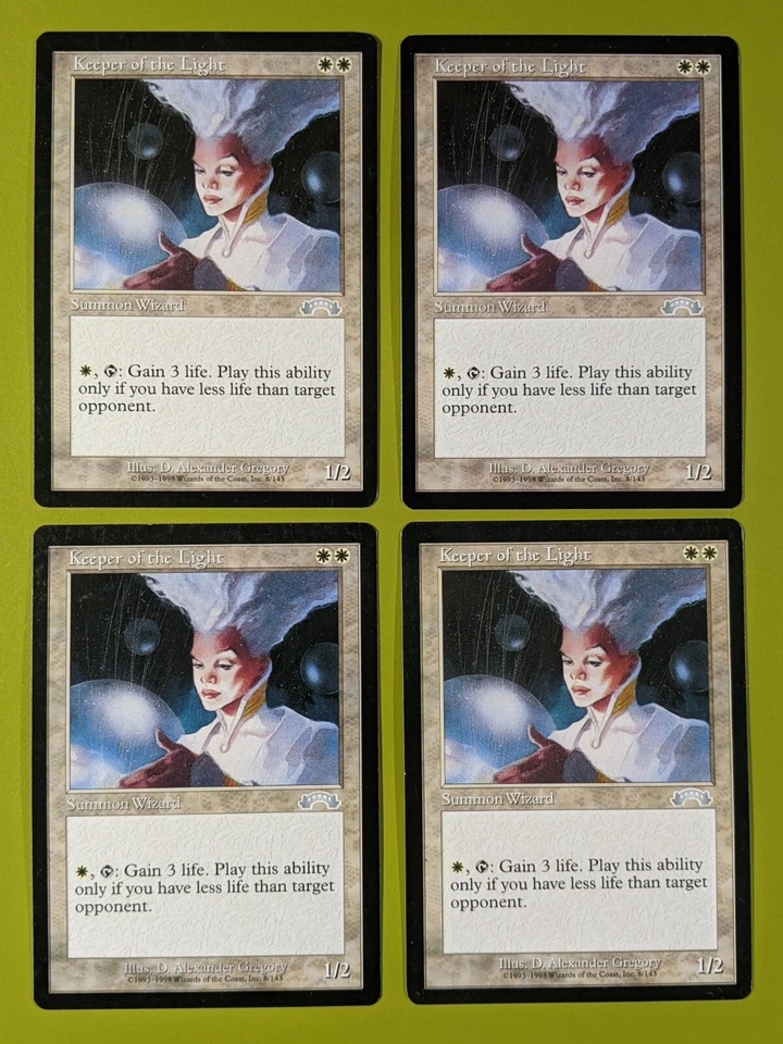 Keeper of the Light x4 Exodus 4x Playset Magic the Gathering MTG - Image 1 of 1