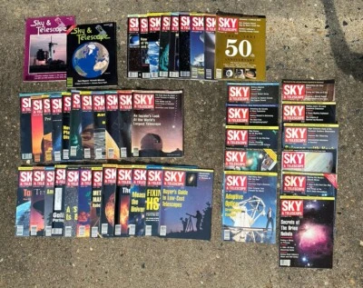 Huge Lot of 45 Vintage Sky & Telescope Astronomy Magazine 1981-1994 1991 1992 93 - Image 1 of 4