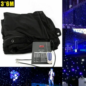 Telón de fondo LED estrella escenario - 20x10FT LED estrella cortina fondo cielo estrellado DMX512 - Imagen 1 de 11