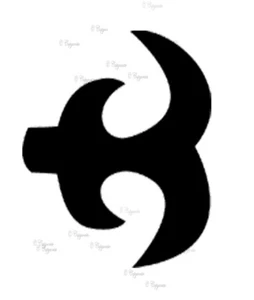 African Symbol (leg of a hen) Vinyl Decal Sticker for Home, wall, décor, bar - Picture 1 of 12