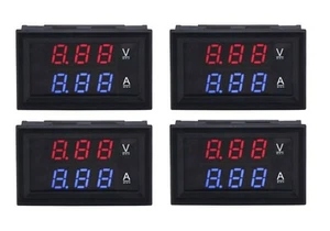 ATEC - 4 x 0.28"LED Amperometro Voltmetro Digitale DC 0-100V 10A Doppio Display - Imagen 1 de 7