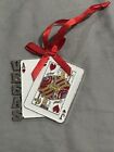 Las Vegas Playing Cards Red White Christmas Ornament