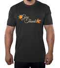 Koszule męskie Give Thanks, śmieszne koszulki graficzne, prezent na Święto Dziękczynienia Koszula męska