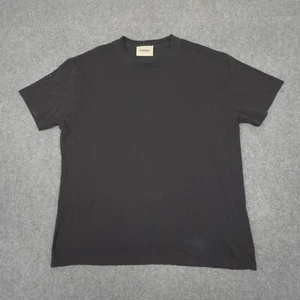 Essentials Shirt Mens LARGE Black back logo Crew Neck Short Sleeve Size L - Picture 1 of 9