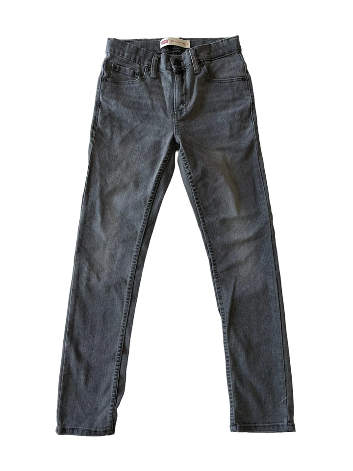 Levi’s Strauss 512 Jeans Slim Tapered Skinny Boys Gray Size 26x26 Good Condition - Image 1 of 4