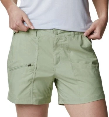 NEW Columbia PFG Womens Size Small Safari Green Skiff Guide Outdoor Short UPF50 - Image 1 of 4