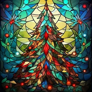 Christmas Tree Diamond Painting Kits 5D Diamond Painting, DIY Diamond Art - Picture 1 of 7
