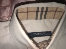 CAMICIA BURBERRY BAMBINO JUNIOR CHILD BIANCO WHITE 92 CM 2-3 Anni