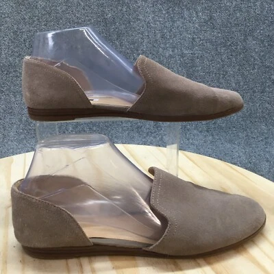 Zapatos planos informales Crown Vintage para mujer 10 M Valia D'orsay marrón gamuza cuero Foto 1 de 4