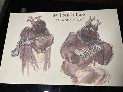 THE BLACK CAULDRON ART PRINT walt Disney  HORNED KING concept Art Poster  F1 - Image 1 of 2