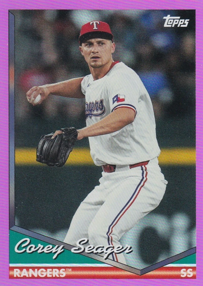 COREY SEAGER TOPPS ARCHIVES PINK FOILBOARD HOLO FOIL RANGERS #263 2024 24 - Image 1 of 1