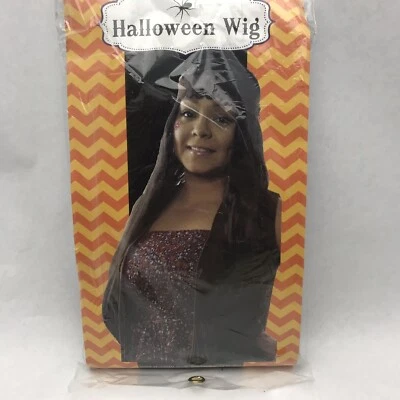 Peluca larga para mujer Disfraz de Halloween Juegos con disfraces Negra Larga Foto 1 de 2
