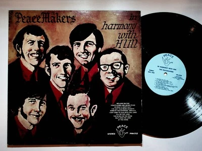 The Peacemakers In Harmony With Him Gospel Christian Vinyl LP Record - Image 1 of 4
