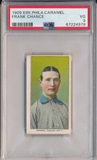 1909 E95 PHILADELPHIA CARAMEL - FRANK CHANCE - PSA 3 VG (SVSC) -FRESHLY GRADED!
