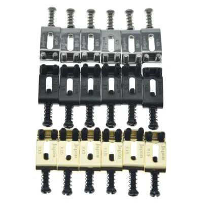 Stainless Steel Vintage Bridge Saddles Guitar Saddles for Strat/Stratocaster - image 1 of 3