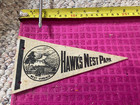 Vintage HAWKS NEST STATE PARK West Virginia WV Souvenir PENNANT - Fast Shipper