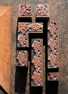 Ornamente Kupferdruckstock Galvano Druckstock Klischee Jugendstil Linien . - Bild 1 von 4