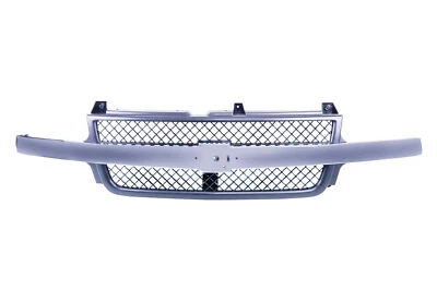 Grille Mesh w/Chrome Bar For 01-02 Chevrolet Silverado 2500 3500 HD GM1200523 - Image 1 of 4