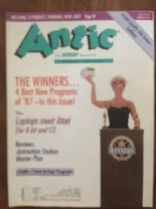 Antic (November 1987, Vol. 6, No. 7) Vintage Atari Resource Computer Magazine! - Picture 1 of 9