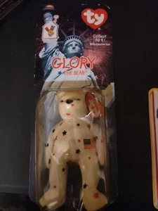 Ty Glory the Bear McDonalds 1999 Retired Rare Flag Misprint Error  - Bild 1 von 3
