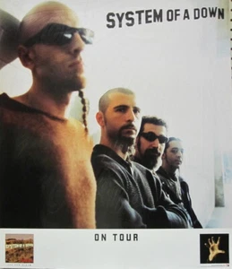 System Of A Down 2001 Toxicity Etched Promotional Poster Excellent New old stock - Picture 1 of 3