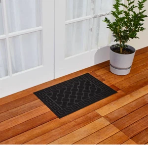 Non Slip Rubber Door Mat Heavy Duty Floor Mat Indoor Outdoor 60 x 40cm PIN Style - Picture 1 of 5