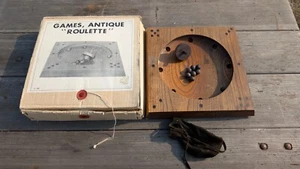 Vintage Antique Roulette Wooden Game by IX-20 Japan with Box and Accessories - Picture 1 of 3