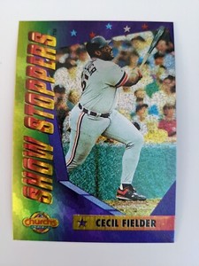 CECIL FIELDER 1994 CHURCH'S CHICKEN SHOW STOPPERS INSERT #9 DETROIT TIGERS