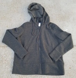 90 Degree by Reflex Womens Zip Up Hoodie Gray Size L Large - Picture 1 of 5
