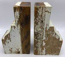 Antique Architectural Salvage Corbels Year Unknown Patina Small Size 10" x 3.5"