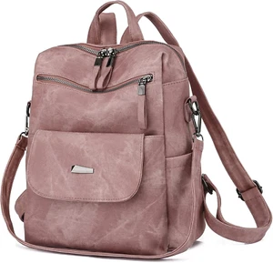 Backpack Purse for Women, Women Backpack Purse Small Leather Waterproof - Picture 1 of 12