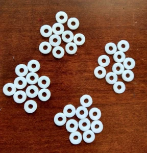 (Lot of 40) Olander Teflon Washer 0.310 x 0.125 0.062TH - Picture 1 of 7