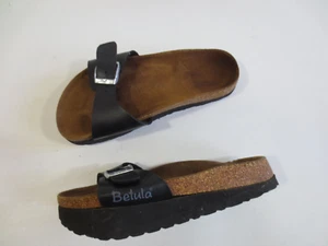 Sandalia BETULA by BIRKENSTOCK 37 cuero auténtico + imitación negro/3n - Imagen 1 de 8