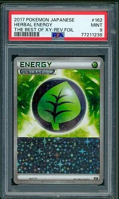 PSA 9 Herbal Energy Reverse Holo Japanese The Best of XY 162/171 Pokemon - Image 1 of 2