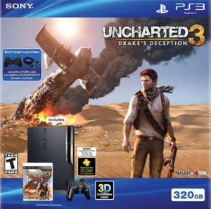 Sony PlayStation PS3 320GB Uncharted 3 Paquete Muy Bueno 1Z - Imagen 1 de 3